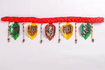 Toran a traditional hanging seen in Indian households during festive occasions, like Diwali