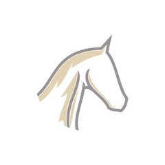 horse logo template design creative idea,illustration