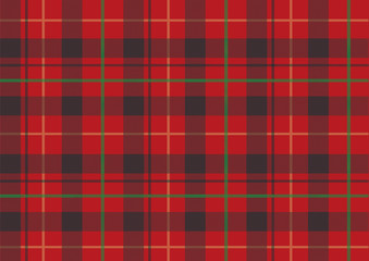 赤いタータンチェック
