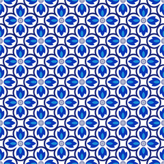 Azulejos portuguese traditional ornamental tile