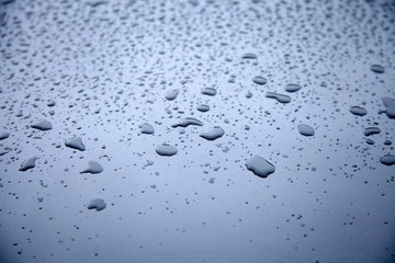 water drops on metal background texture