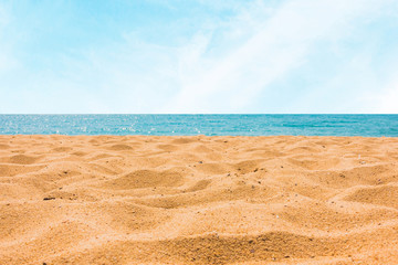 Beautiful beach sand with sea