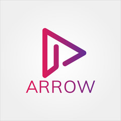 arrow GO UP FORWARD Logo Icon Sign Symbol Vector Template - EPS 10