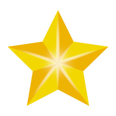 happy merry christmas decorative star icon