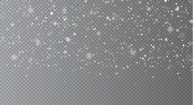 Falling Snow Overlay Background
