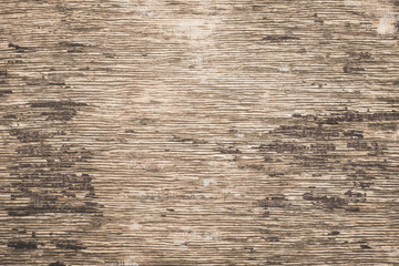 Plywood background. Old paper texture, backdrop. Retro style surface, wooden dirty scratched wall. Vintage rustic pattern of light brown board.