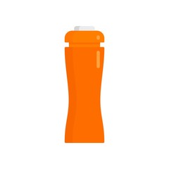 Plastic water bottle icon. Flat illustration of plastic water bottle vector icon for web design