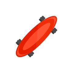 Modern skateboard icon. Flat illustration of modern skateboard vector icon for web design