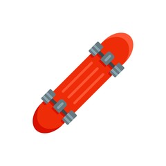 Penny board icon. Flat illustration of penny board vector icon for web design