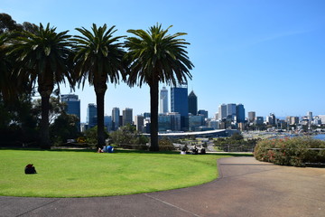 view over perth city