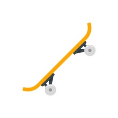 Side modern skateboard icon. Flat illustration of side modern skateboard vector icon for web design