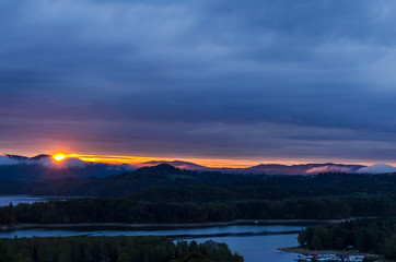Wschód slońca Polańczyk _ Bieszczady