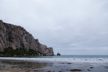 Fototapeta na wymiar playa de Morro Bay en California