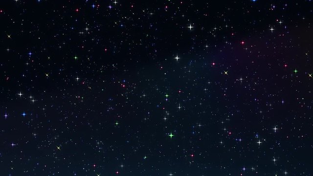 Twinkle Night 17 -Gorgeous- Glitter Space Stars- Seamless Loop Motion Graphic -4K UHD 3840-2160