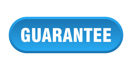 guarantee button. guarantee rounded blue sign. guarantee