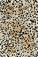 Leopard skin seamless pattern texture illustration design
