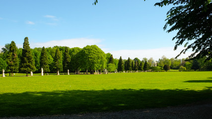 Querini Park the main park of Vicenza, Italy. April 2019