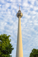 Obraz premium Cityscape of Berlin with TV tower, Germany