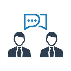 Business consultation icon