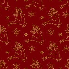 Naklejka premium Christmas seamless pattern. Vector illustration. 