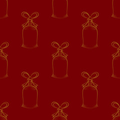 Christmas seamless pattern. Vector illustration. 