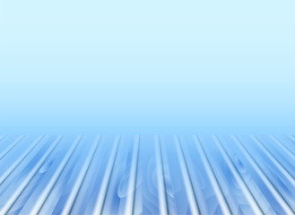 Blue wooden background. Vector illustration for card or banner