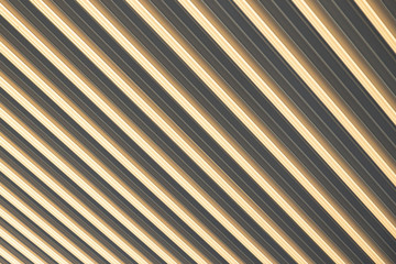 Obraz premium Close-up of beige-grey corrugated surface, eliciting optical illusion