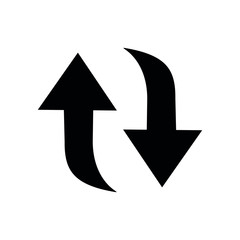 Arrow - black Vector icon