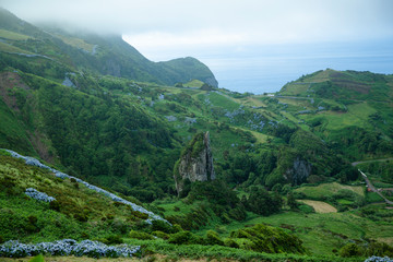 Landscape at Flores Island, Azores