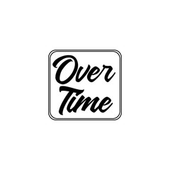 box line with letter over time for design vector