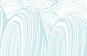 Naklejka premium Grunge texture. Distress blue rough trace. Bizarre