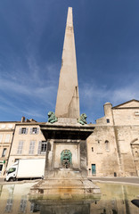  Fountain at Place de la Republique in Arles, France