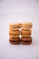Creamy colour macaroons