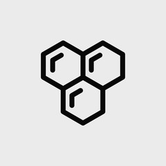 Fototapeta premium Honey comb icon. EPS vector file