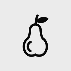 Pear icon. EPS vector file.