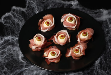 snack eyeballs Halloween