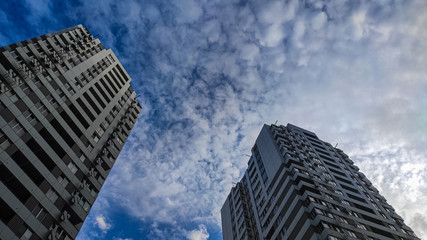Fototapeta na wymiar skyscrapers in odessa