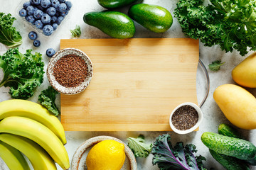 Ingredients for fruit smoothies.