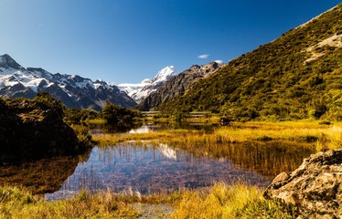 Fototapeta na wymiar Aoraki/Mount Cook National Park, New Zealand