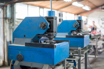wide shoot of electric industrial metal press