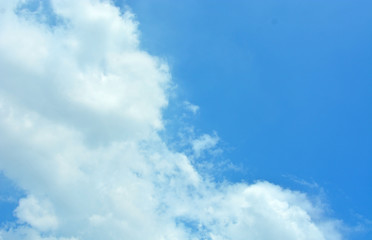 blue sky with white clouds