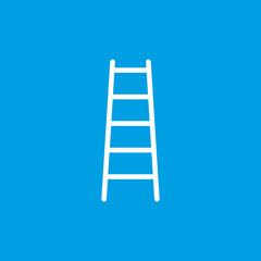 Ladder, Stairs icon. Vector illustration, flat design.