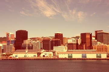 Wellington. Retro filtered colors style.
