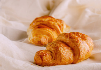 delicious pastries in a tissue napkin, closeup