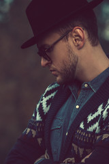 dude in hat and sunglasses