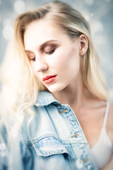 romantic pensive lady