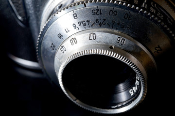 closeup of a lens
