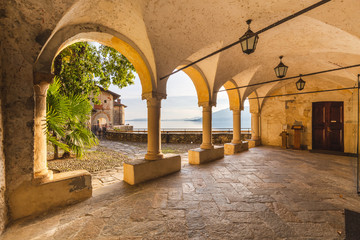 Hermitage of Santa Caterina del Sasso, Lake Maggiore, Varese, Lombardy, Italy