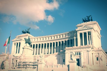 Rome, Italy. Vintage filtered colors.