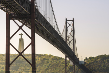 25 April bridge and Christ the King in Lisbon
